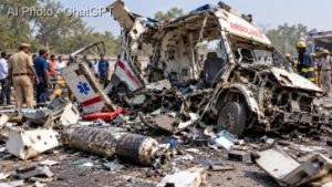 Destroyed Ambulance