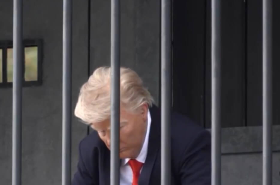 Donald trump behind bars in Iran this is mock (1)
