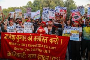 Protest at Connaught Place