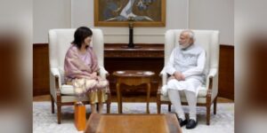 Shinzo Abe’s Wife Akie Meets PM Modi
