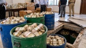 cash filled drums Prayagraj